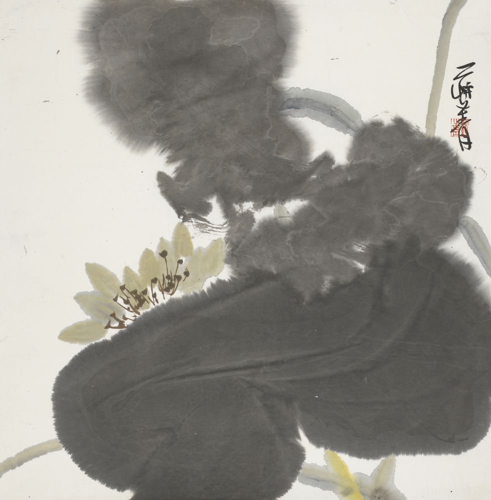 叶底荷花语笑香