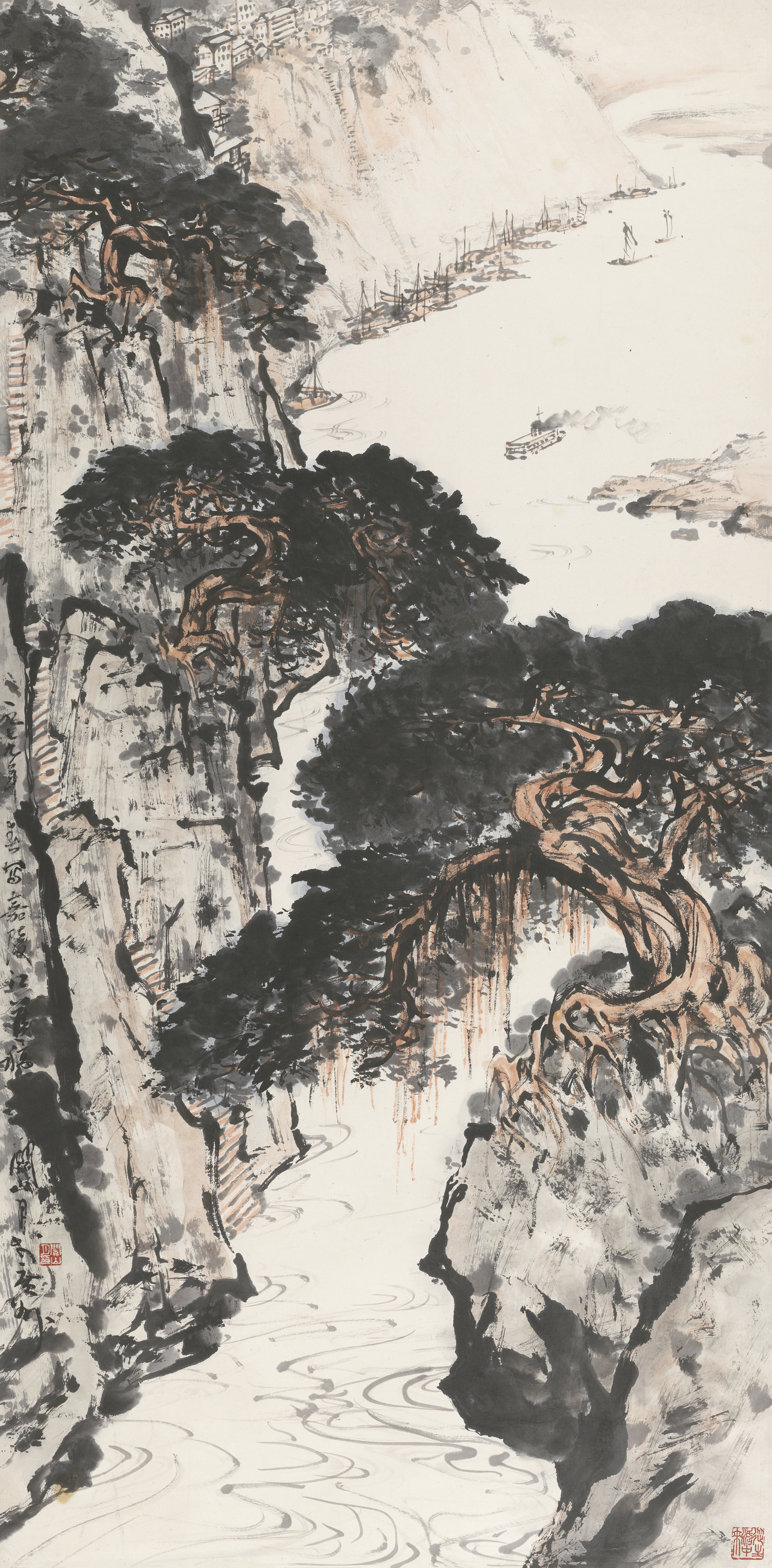 嘉陵江景图