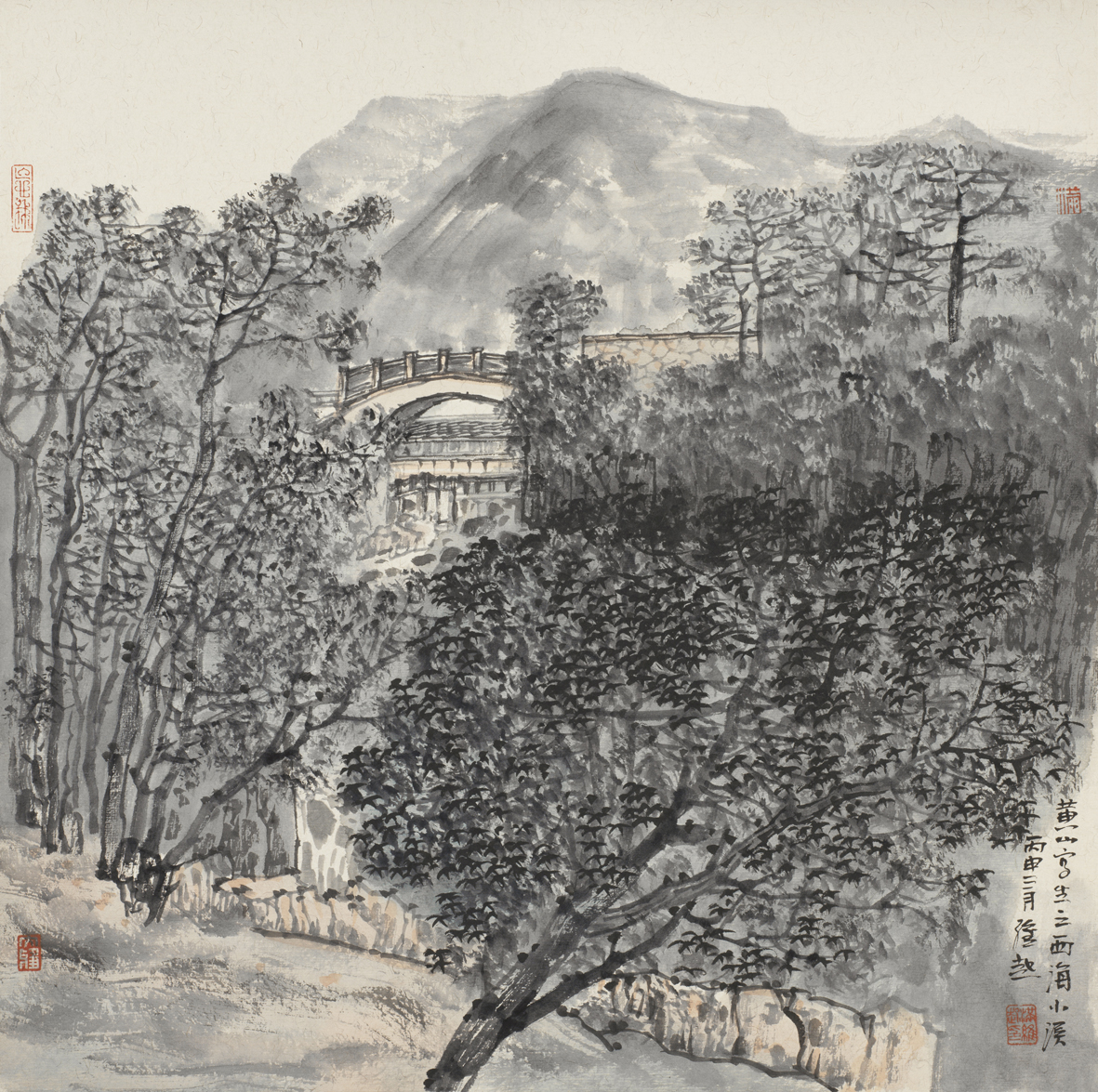 黄山写生之西海小溪