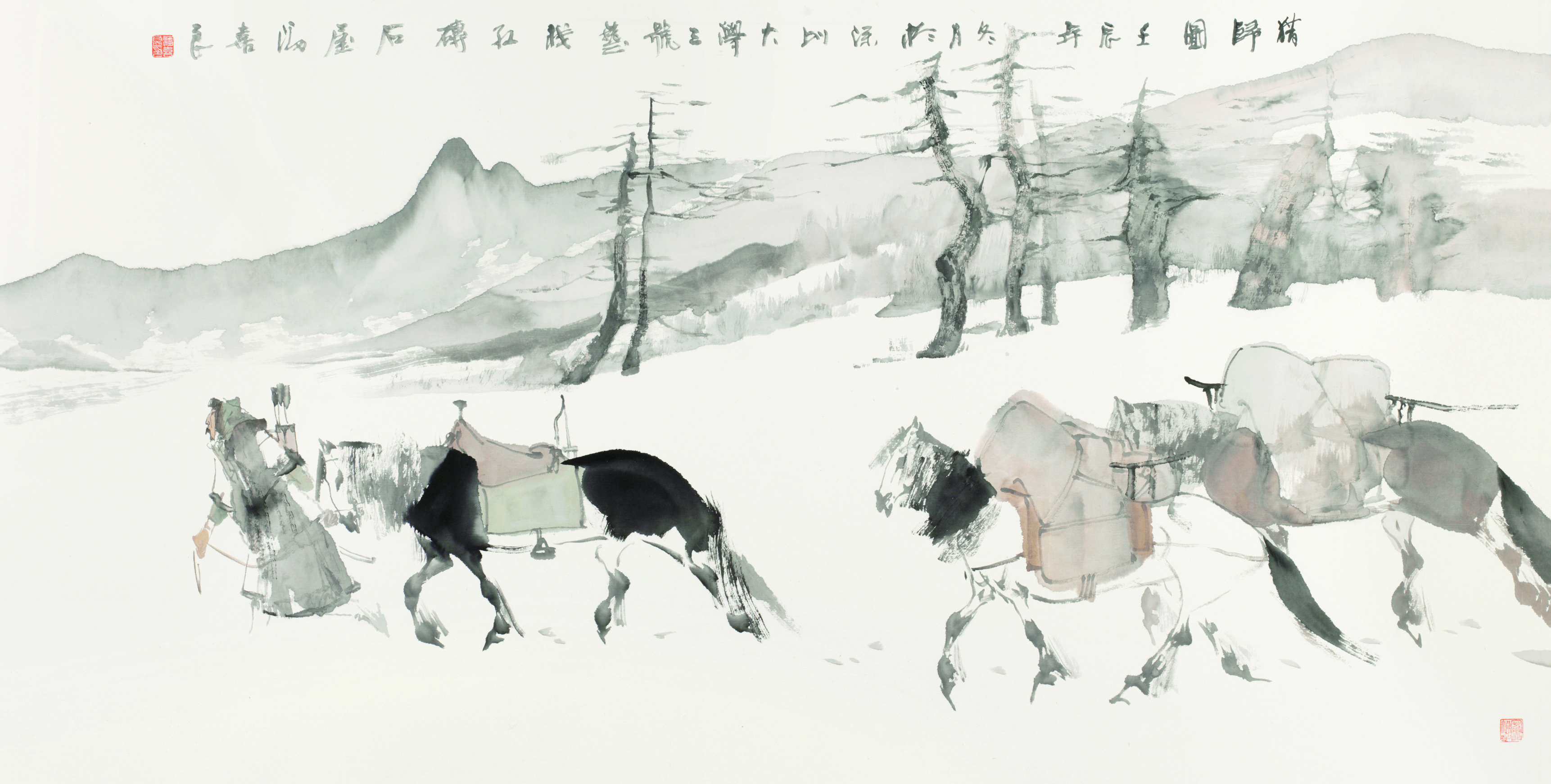 猎归图