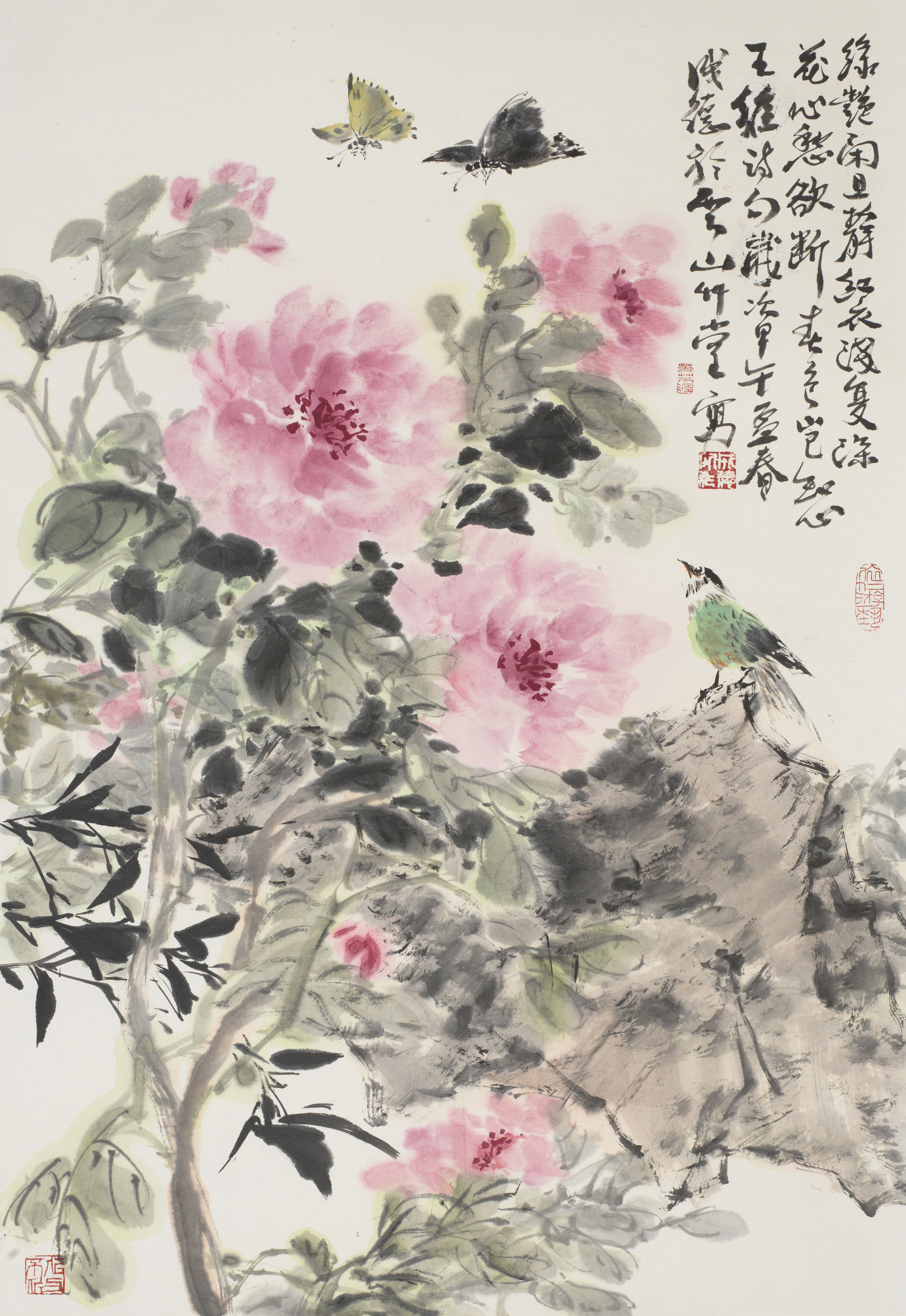 绿艳闲且静 红衣浅复深