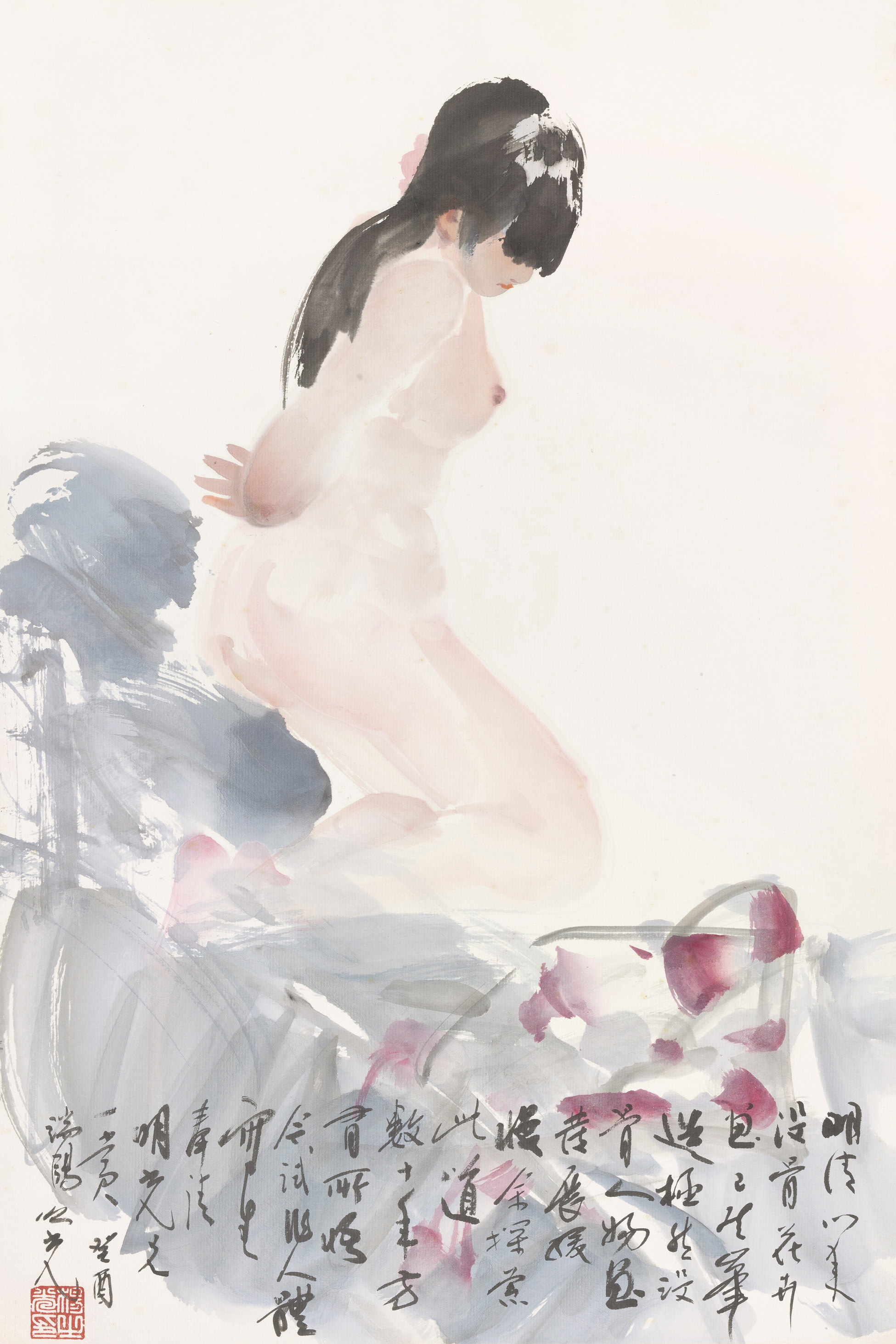 浴女图