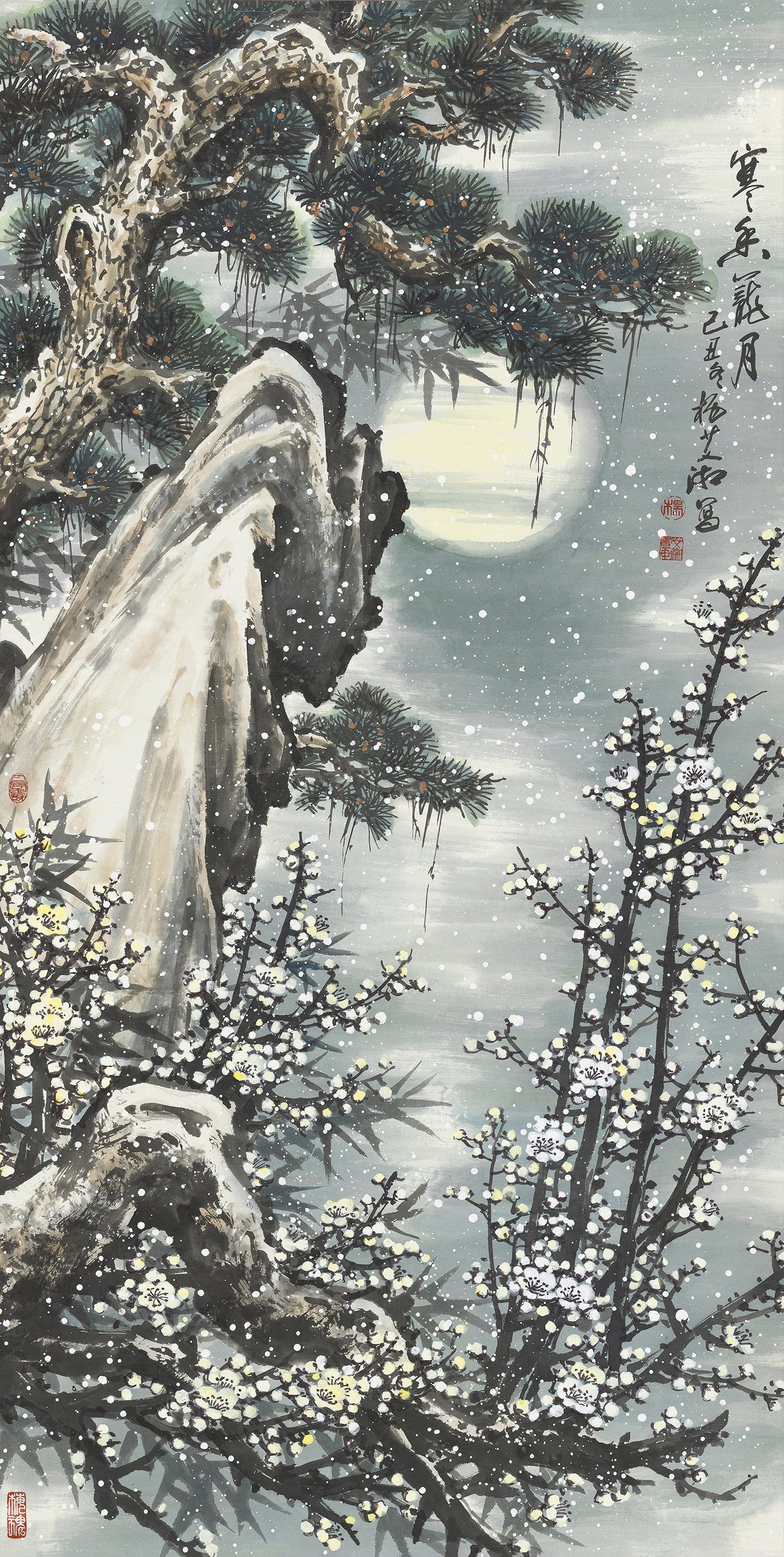 寒香笼月