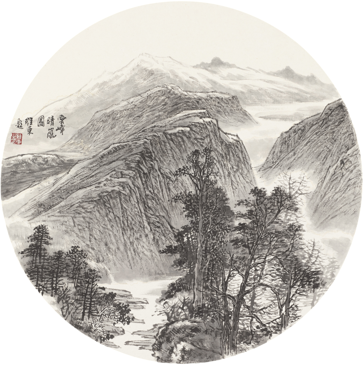 云峰晴岚图