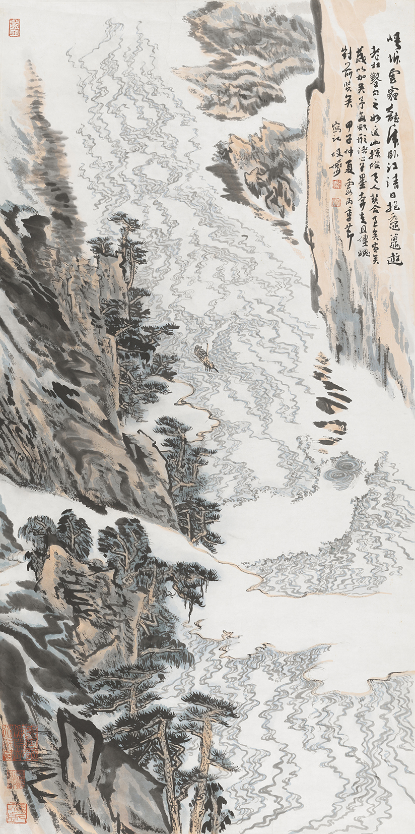 峡坼云霾图