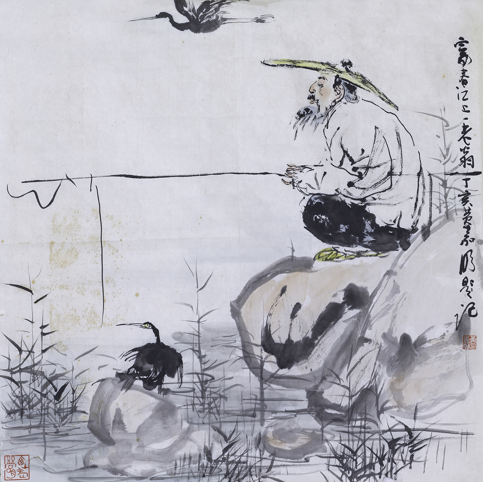 畗春江上一老翁
