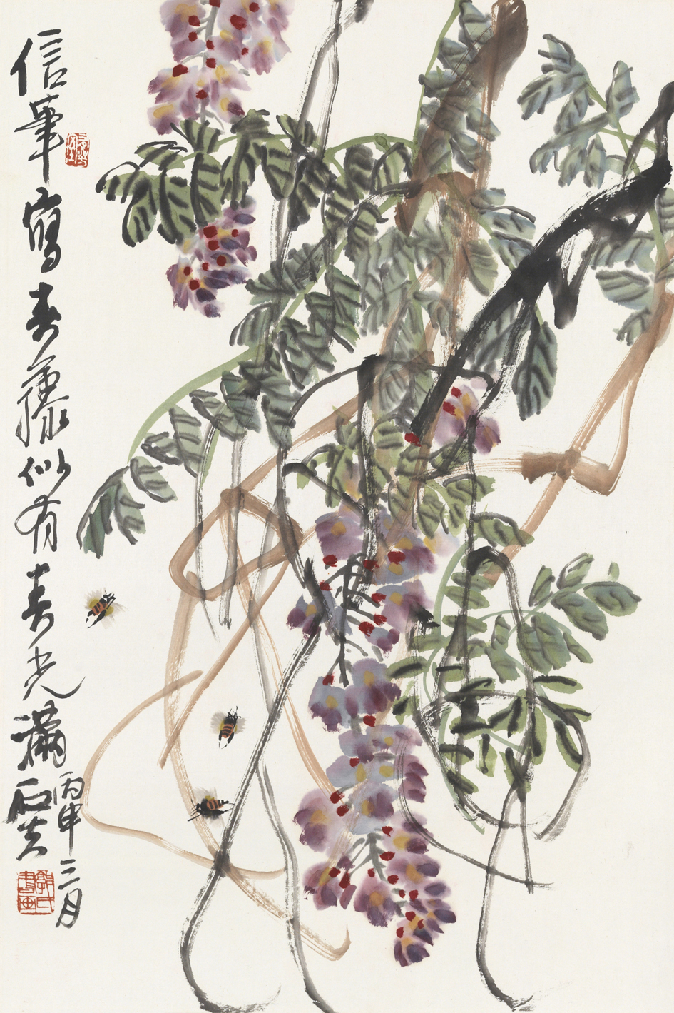 郭石夫-紫藤-鉴证备案-雅昌艺术网——艺术品门户网站