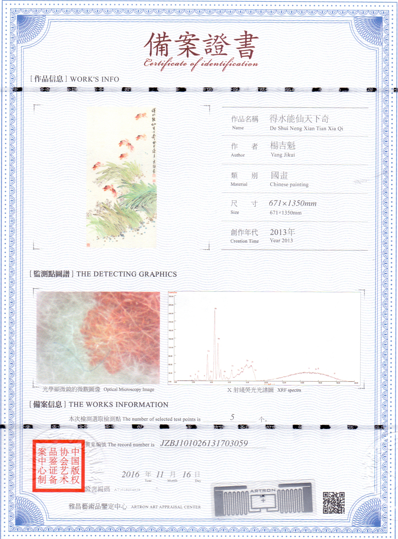 杨吉魁-得水能仙天下奇-鉴证备案-雅昌艺术网——艺术品门户网站
