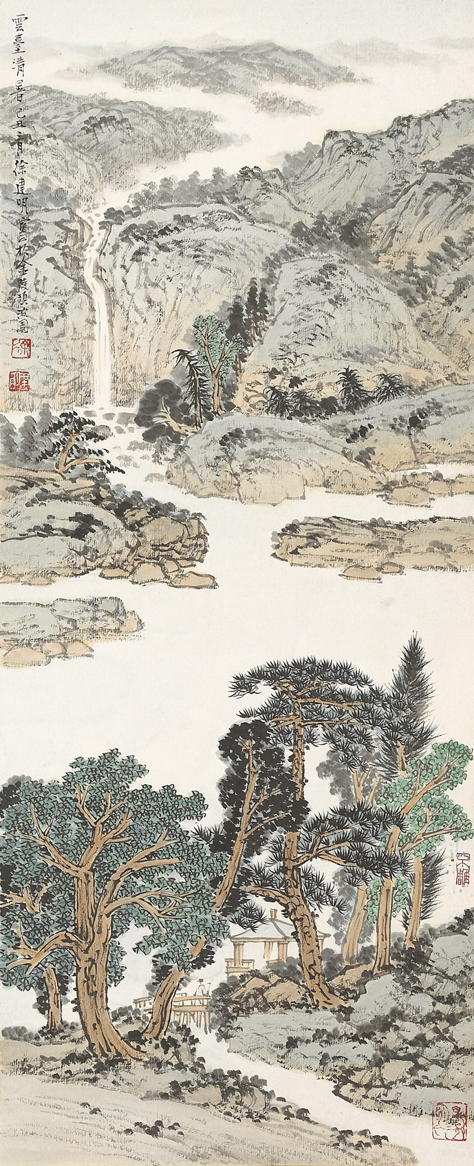 卡纸四条屏(春夏秋冬)