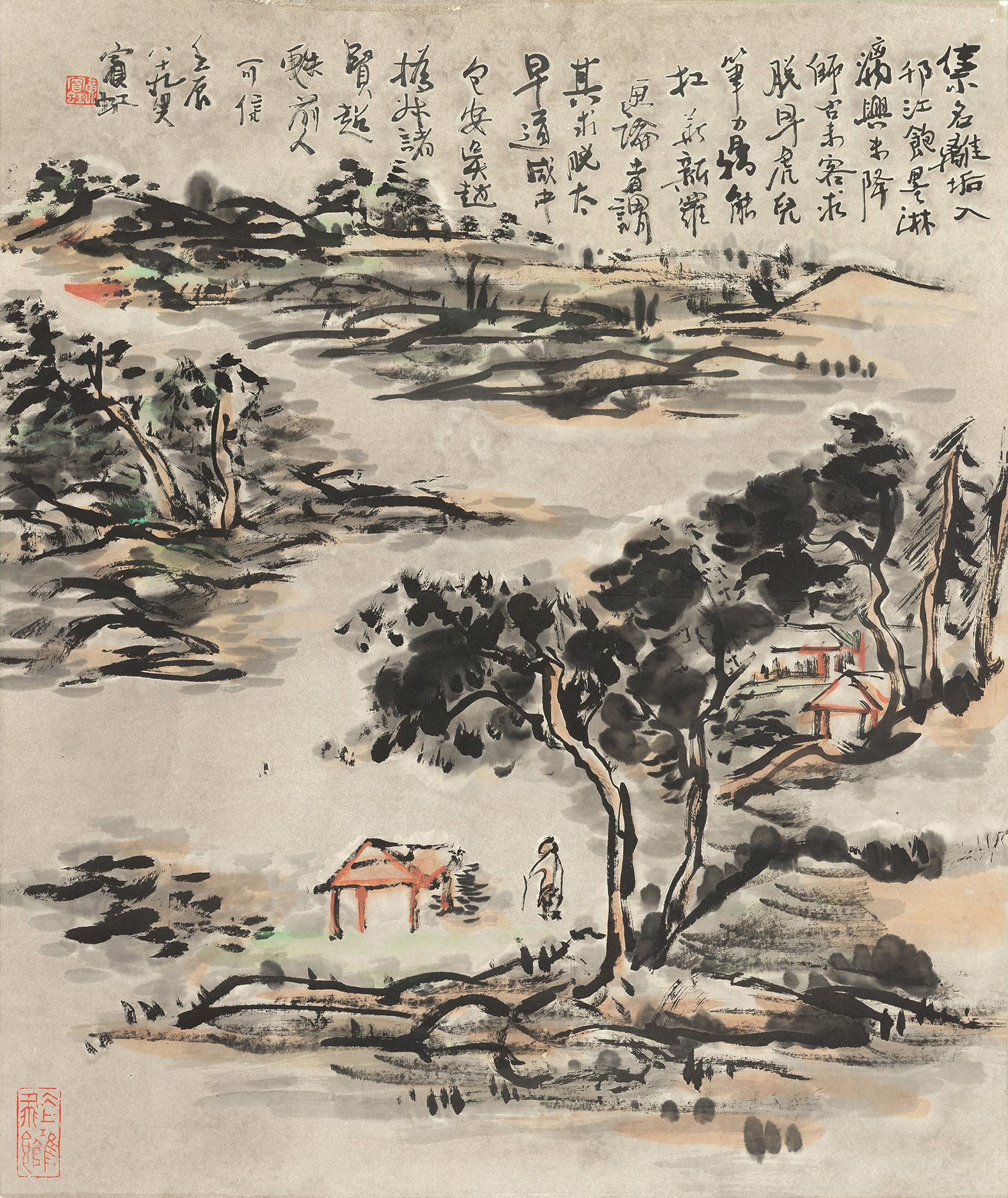 近代黄宾虹山水画