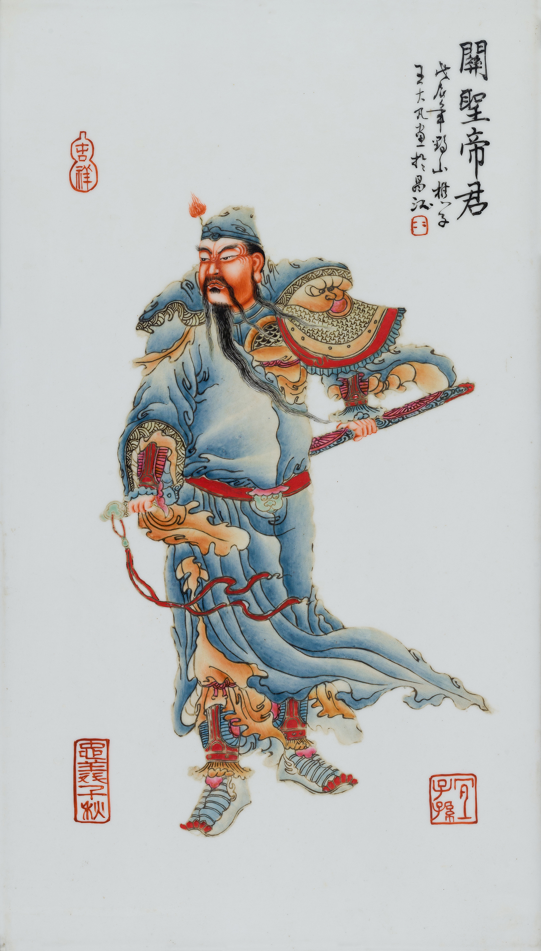 王大凡瓷板画