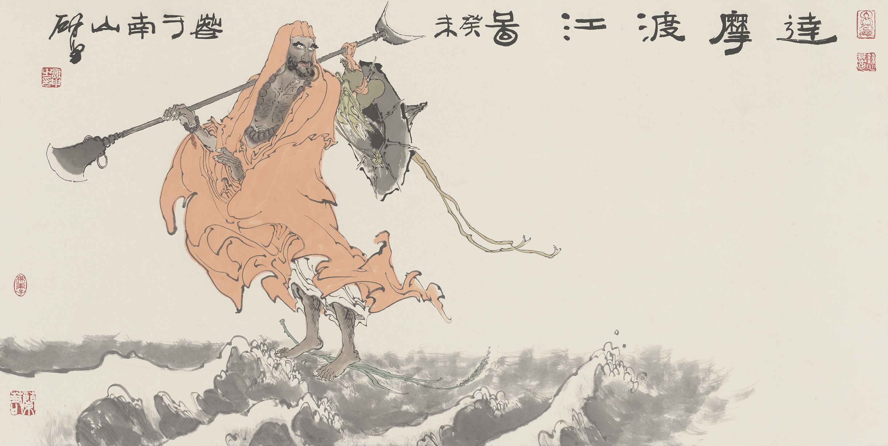 達摩渡江圖