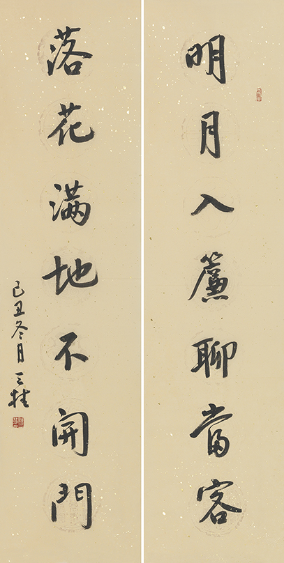 明月落花联
