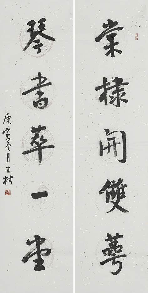 棠棣琴书联