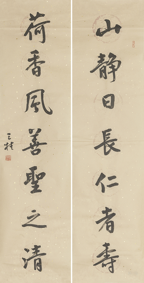 山静荷香联
