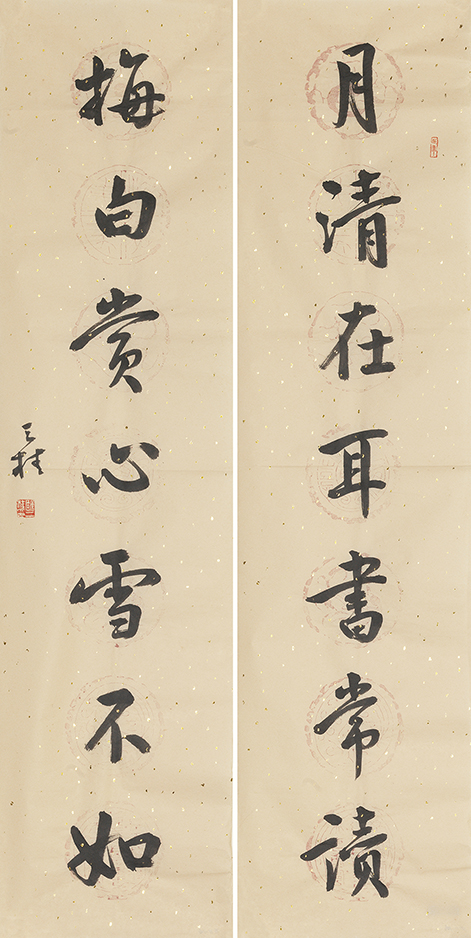 月清梅白联