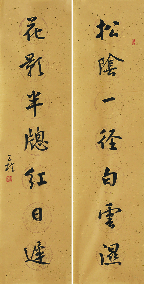 松阴花影联