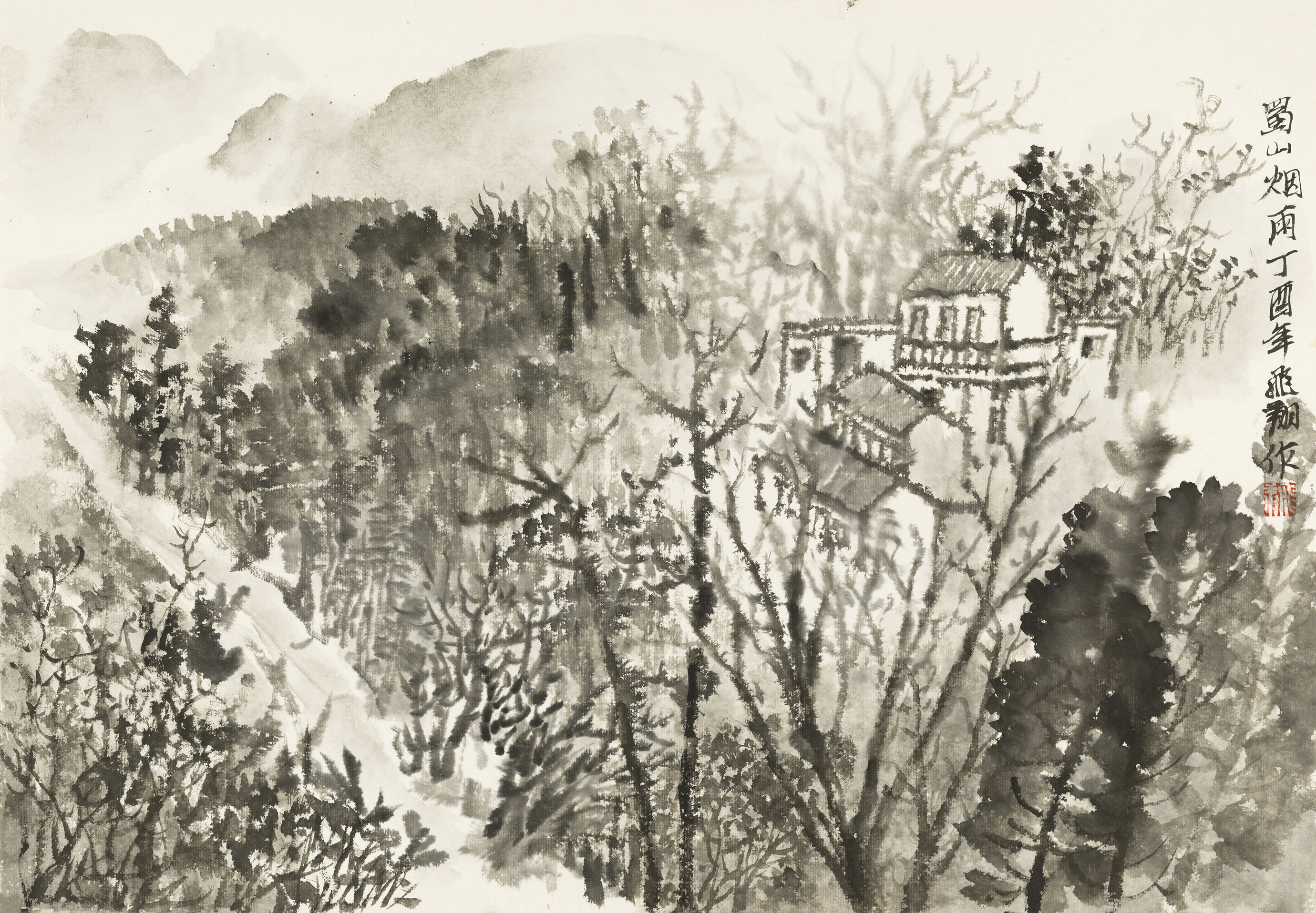 蜀山烟雨