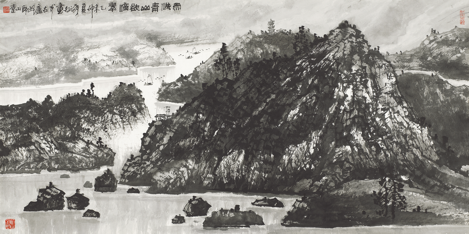 雨洗青山欲滴翠