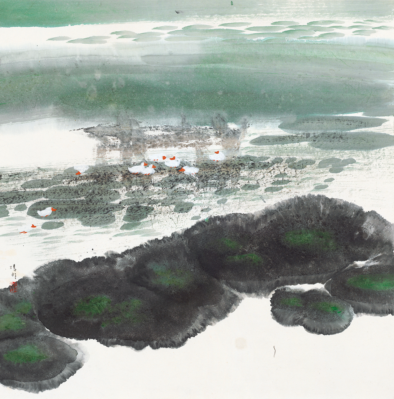 池塘小景