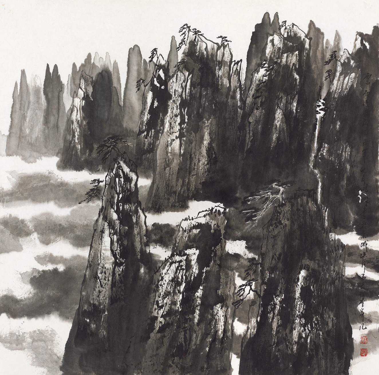 雲雨后黄山