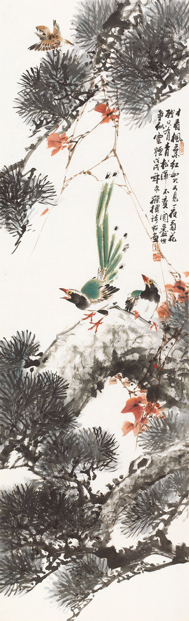 二十四节气花鸟画—19《立冬》