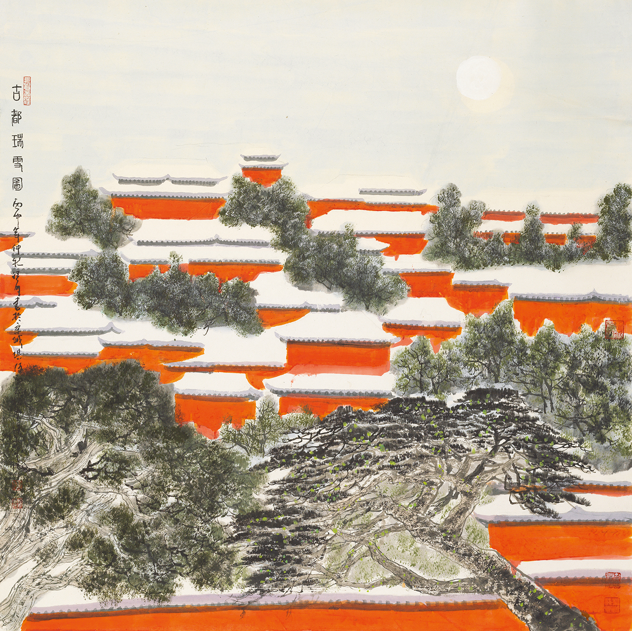 古都瑞雪图