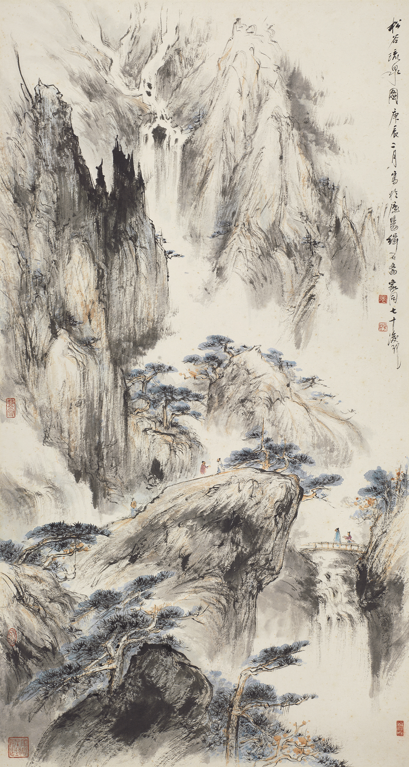 松谷流泉图