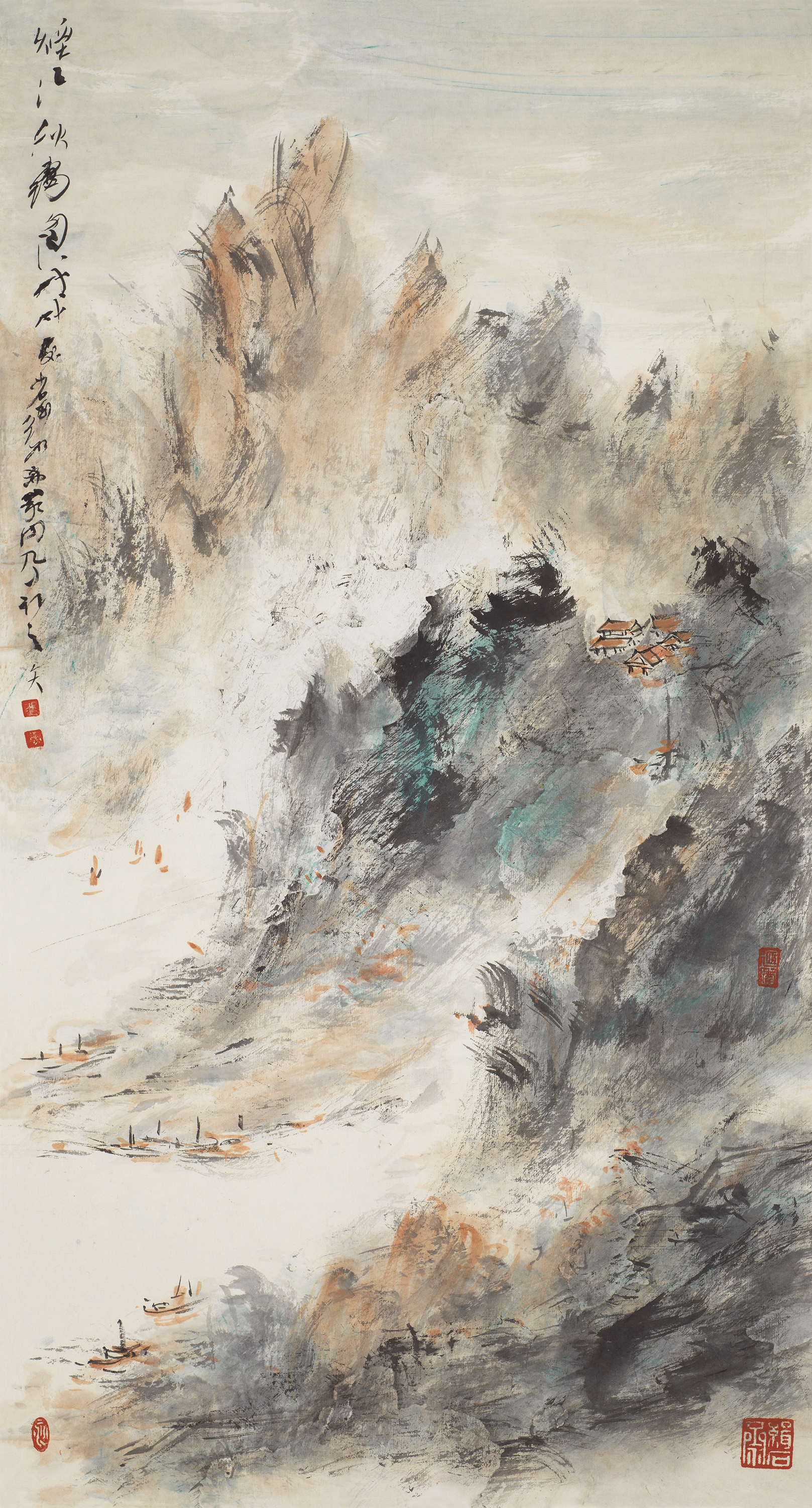 烟江秋竭图