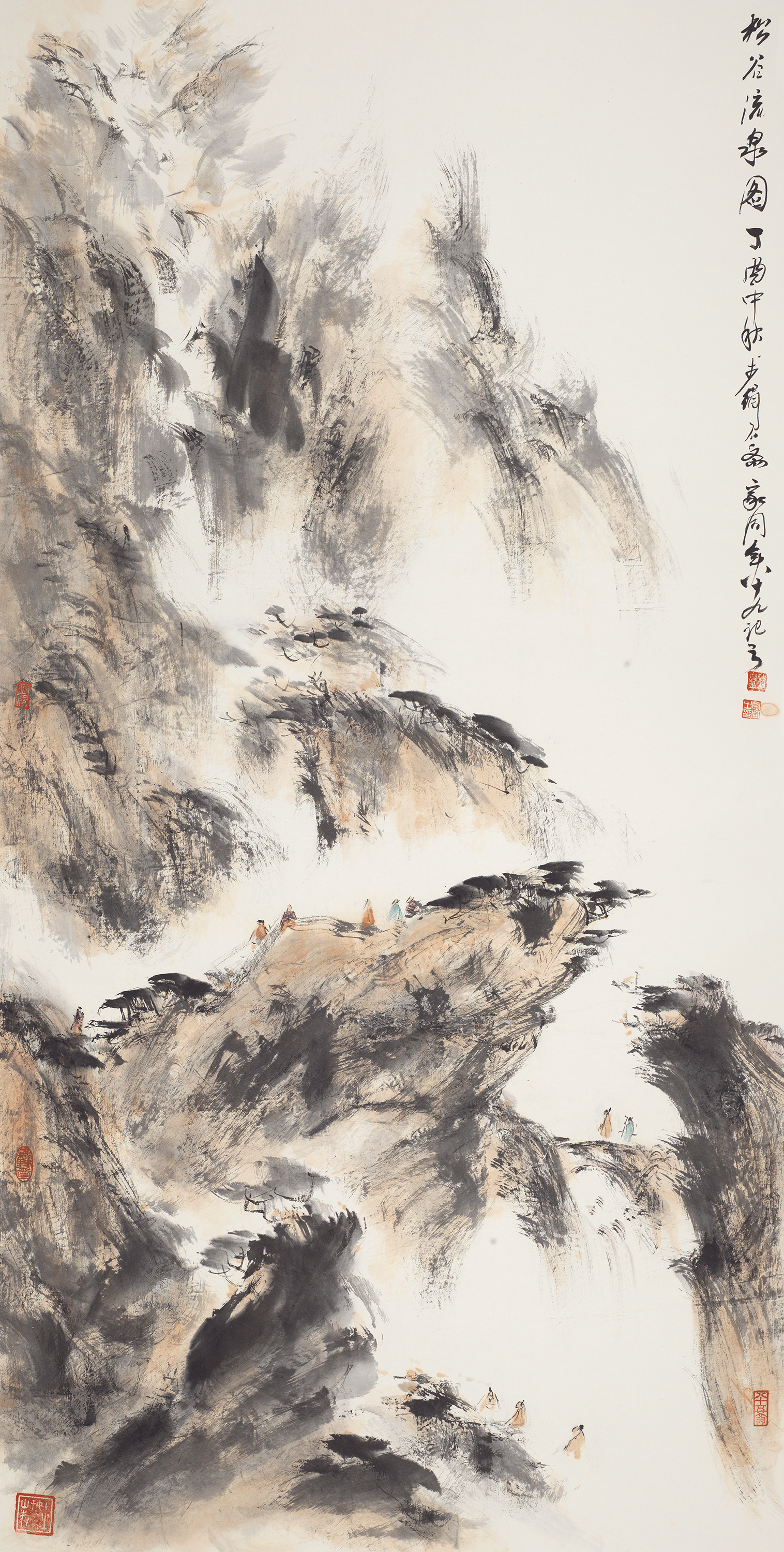 松谷流泉图