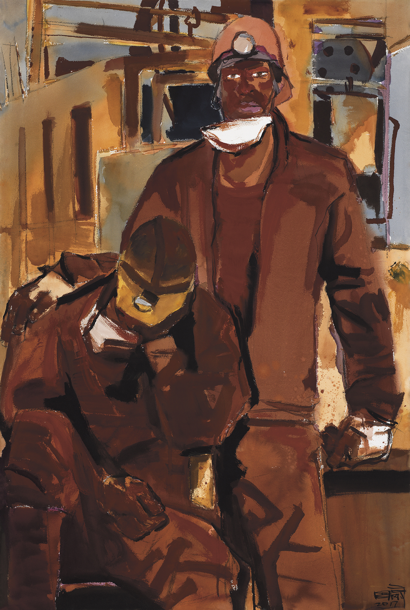 锡矿矿工普约三和王初则