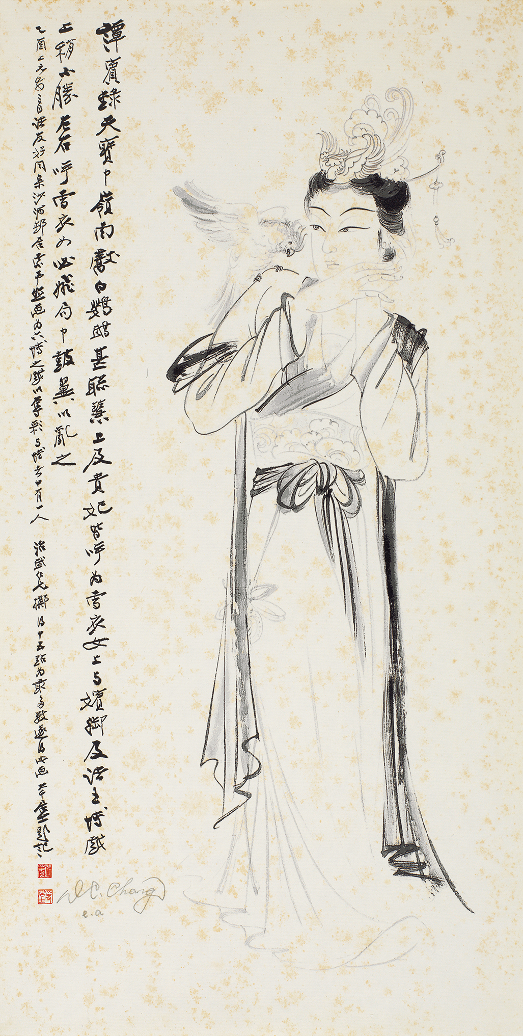 贵妃戏鹦鹉ea