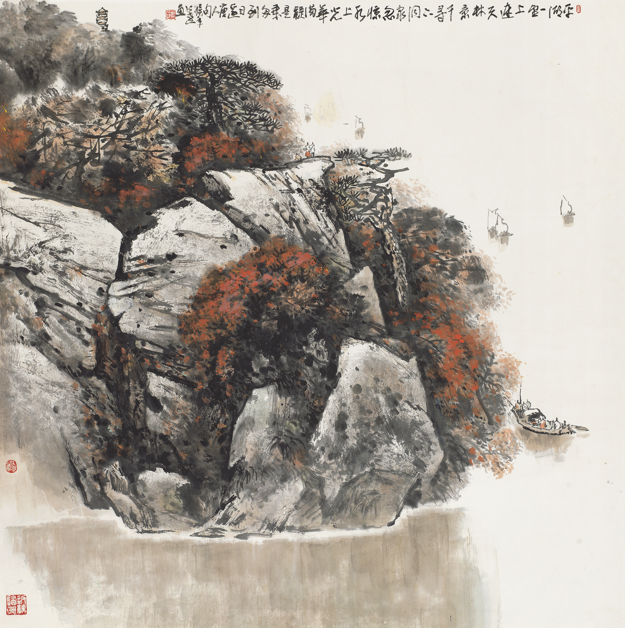 平湖一望