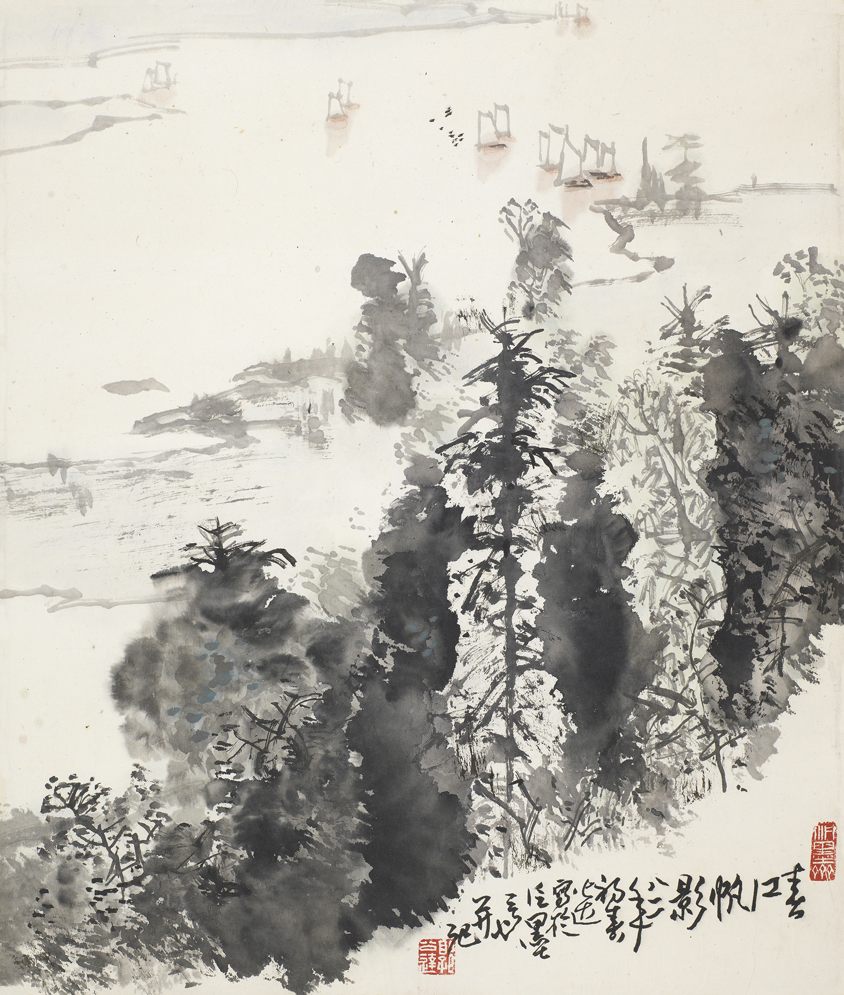 春江帆影