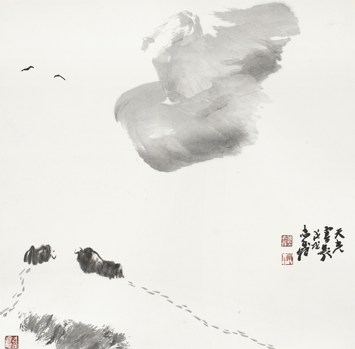 天光雪影