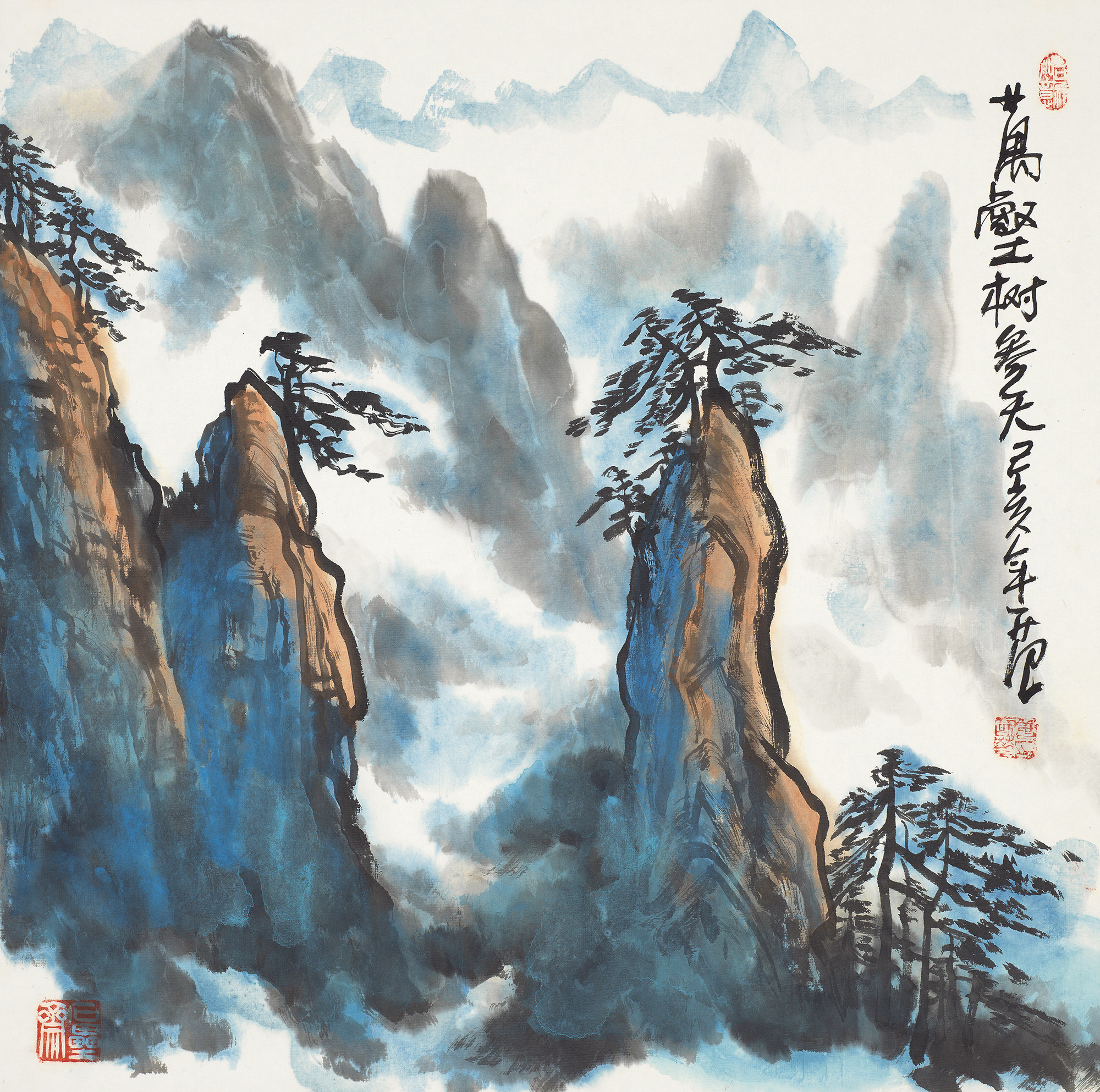 万壑树参天
