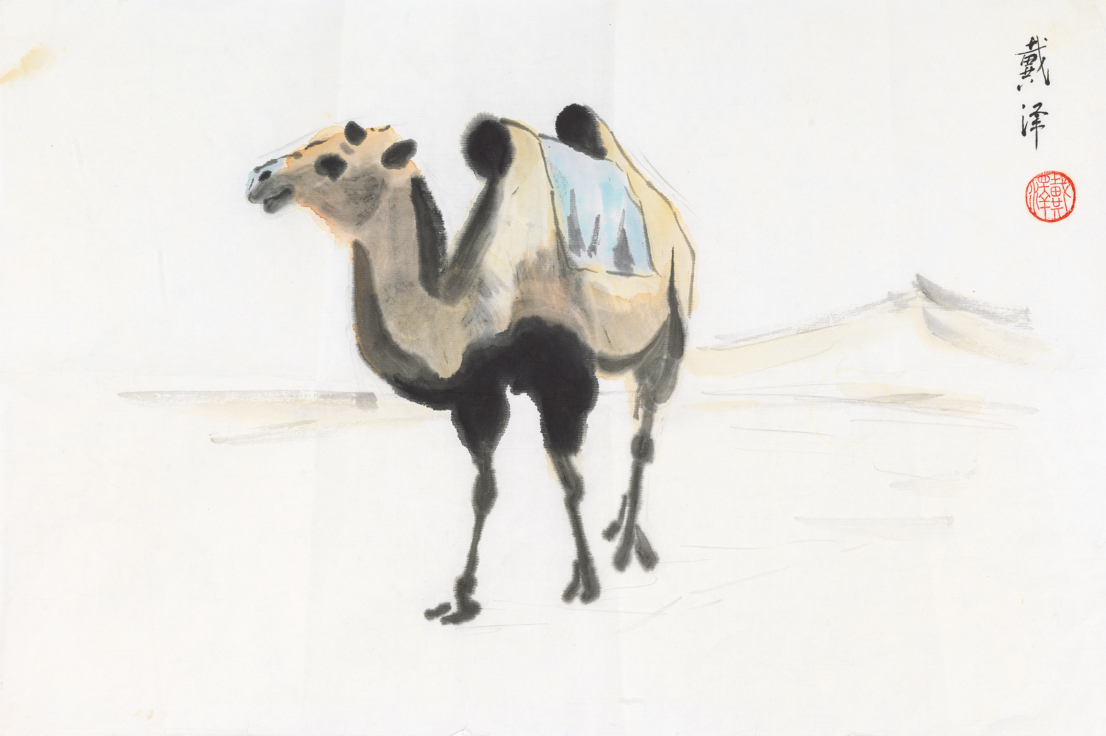 国画骆驼图片大全大图图片
