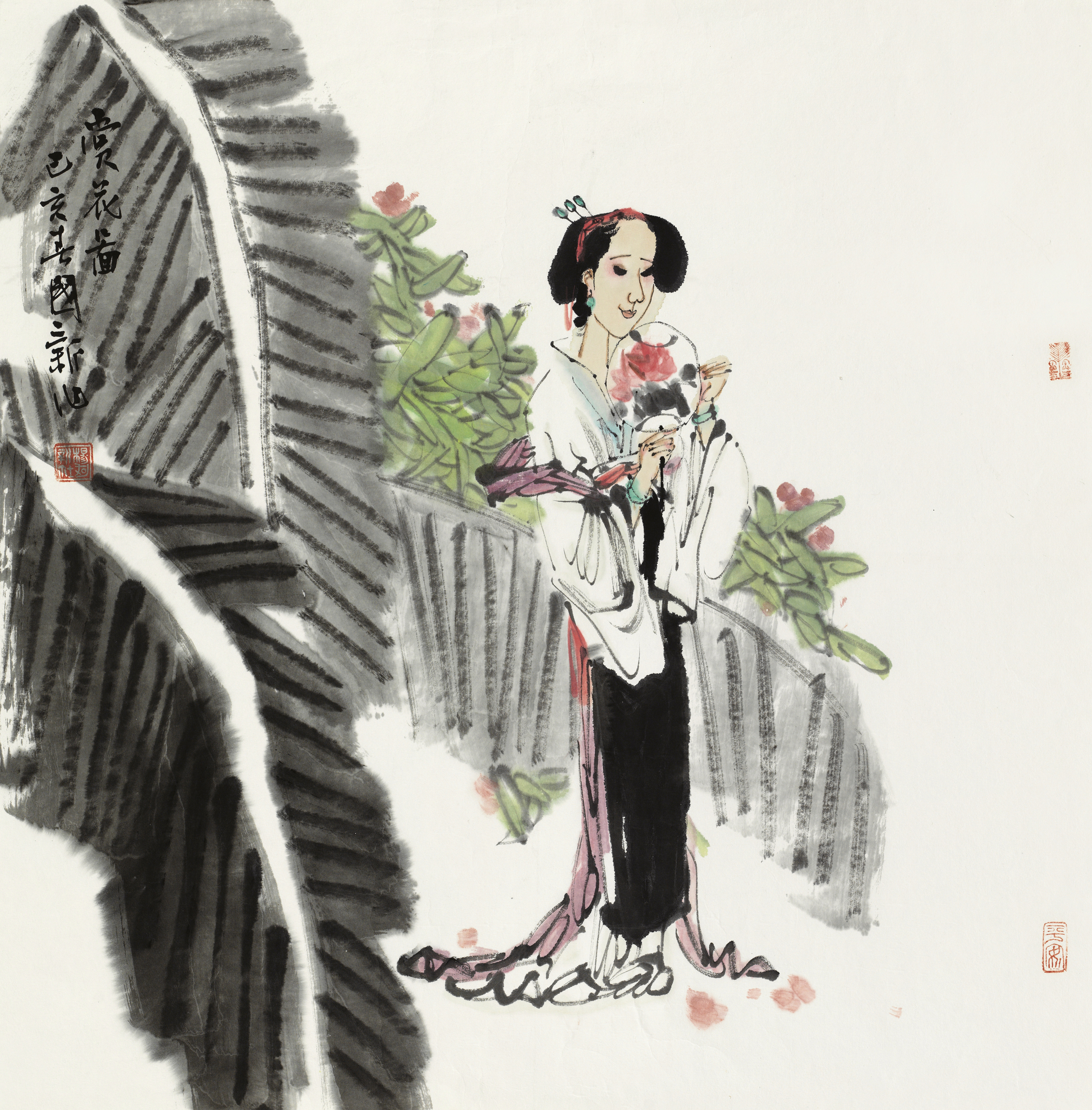 赏花图