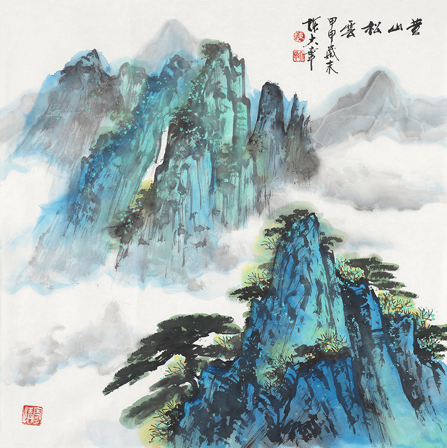 黄山松云