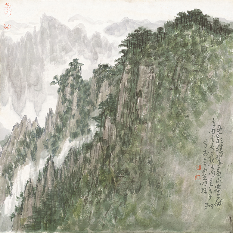 丹岩积翠  黄山画屏