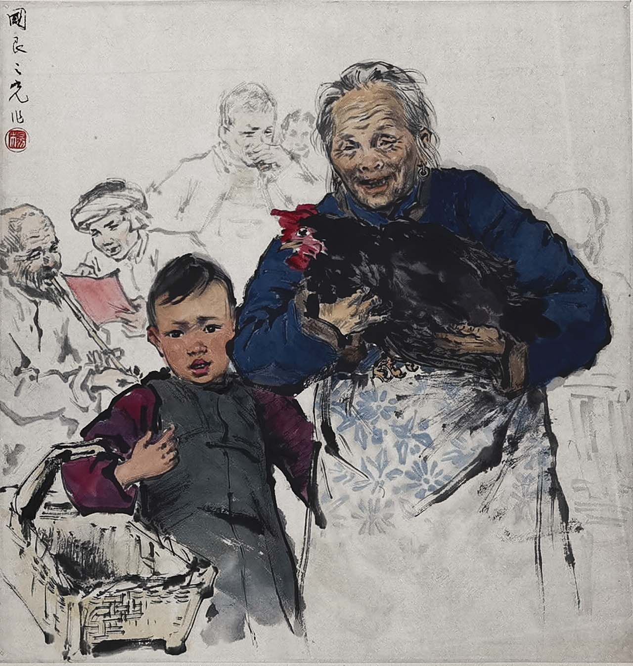 国良之光合作连环画草图