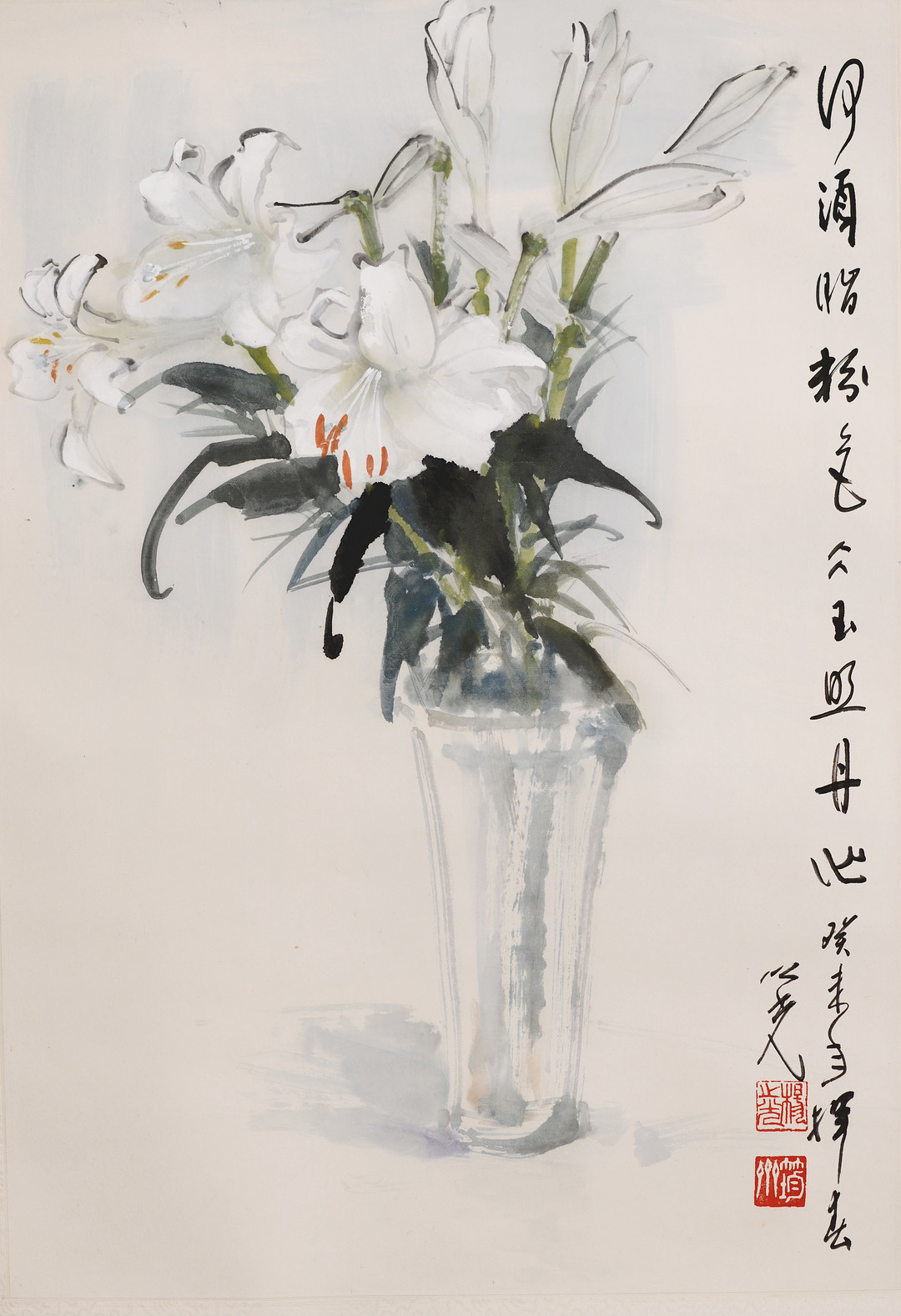 何须脂粉色冰玉照丹心