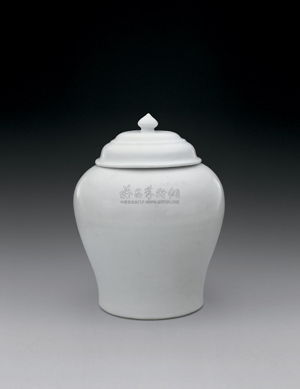 1885明永乐甜白釉盖罐