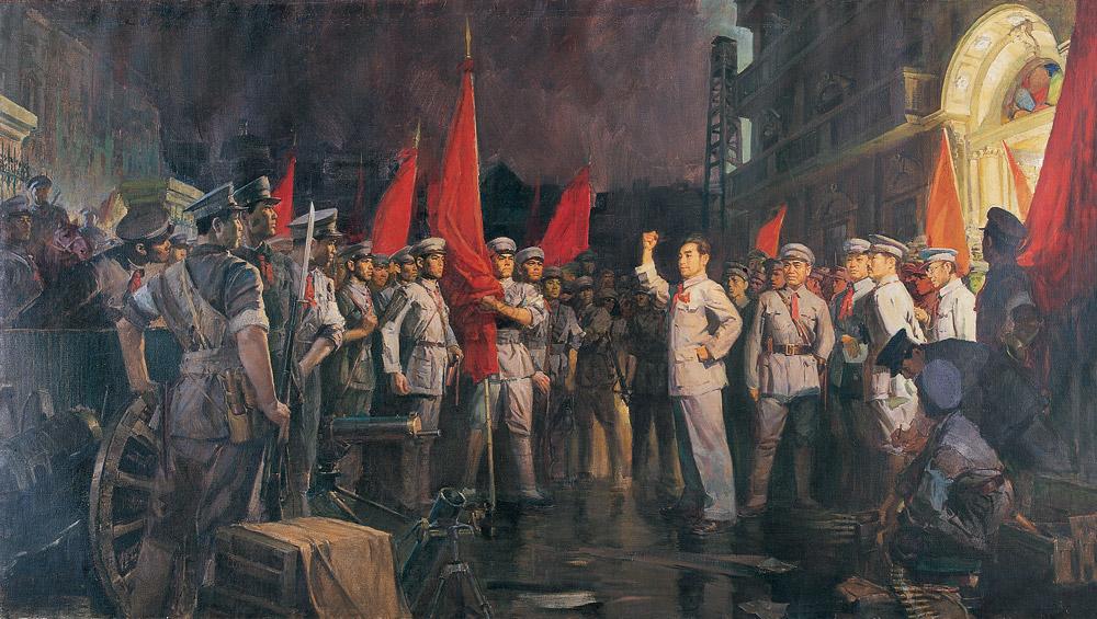 南昌起义 绘画图片