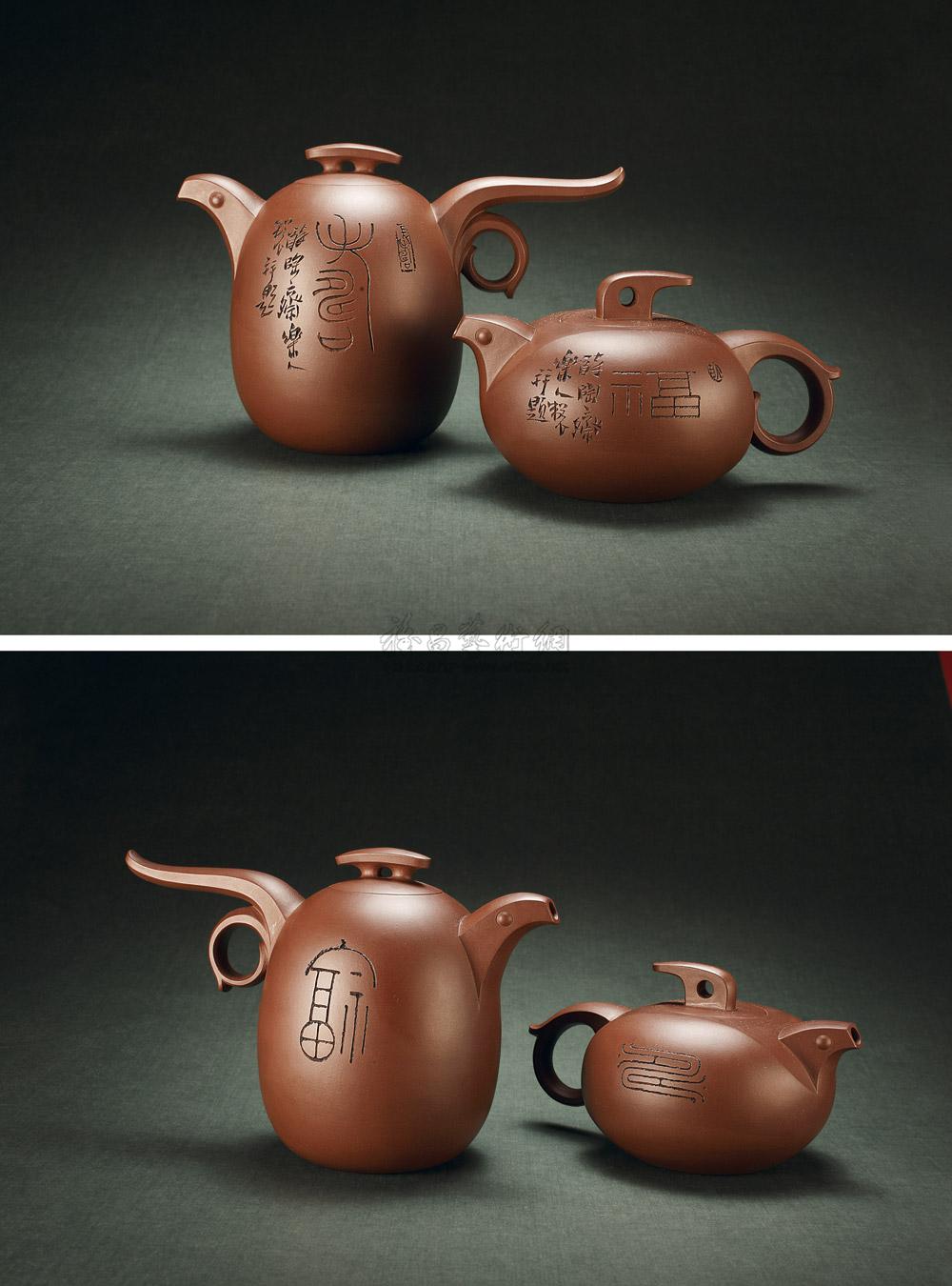 【鲍志强 福寿对壶 (一对)】拍卖品_图片_价格_鉴赏_紫砂_雅昌艺术品