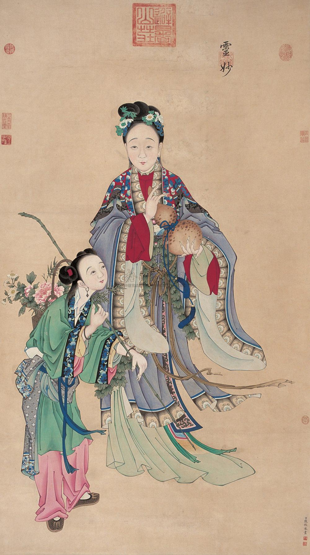 1329麻姑献寿立轴纸本