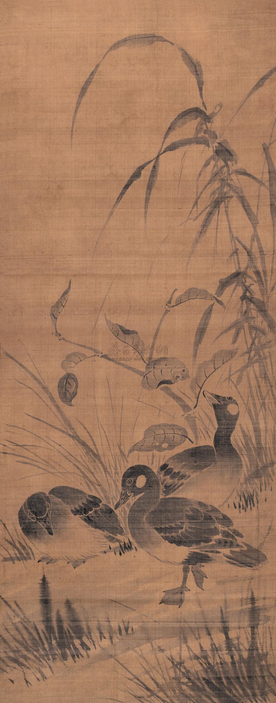 【芦雁 绢本】拍卖品_图片_价格_鉴赏_绘画_雅昌艺术品拍卖网