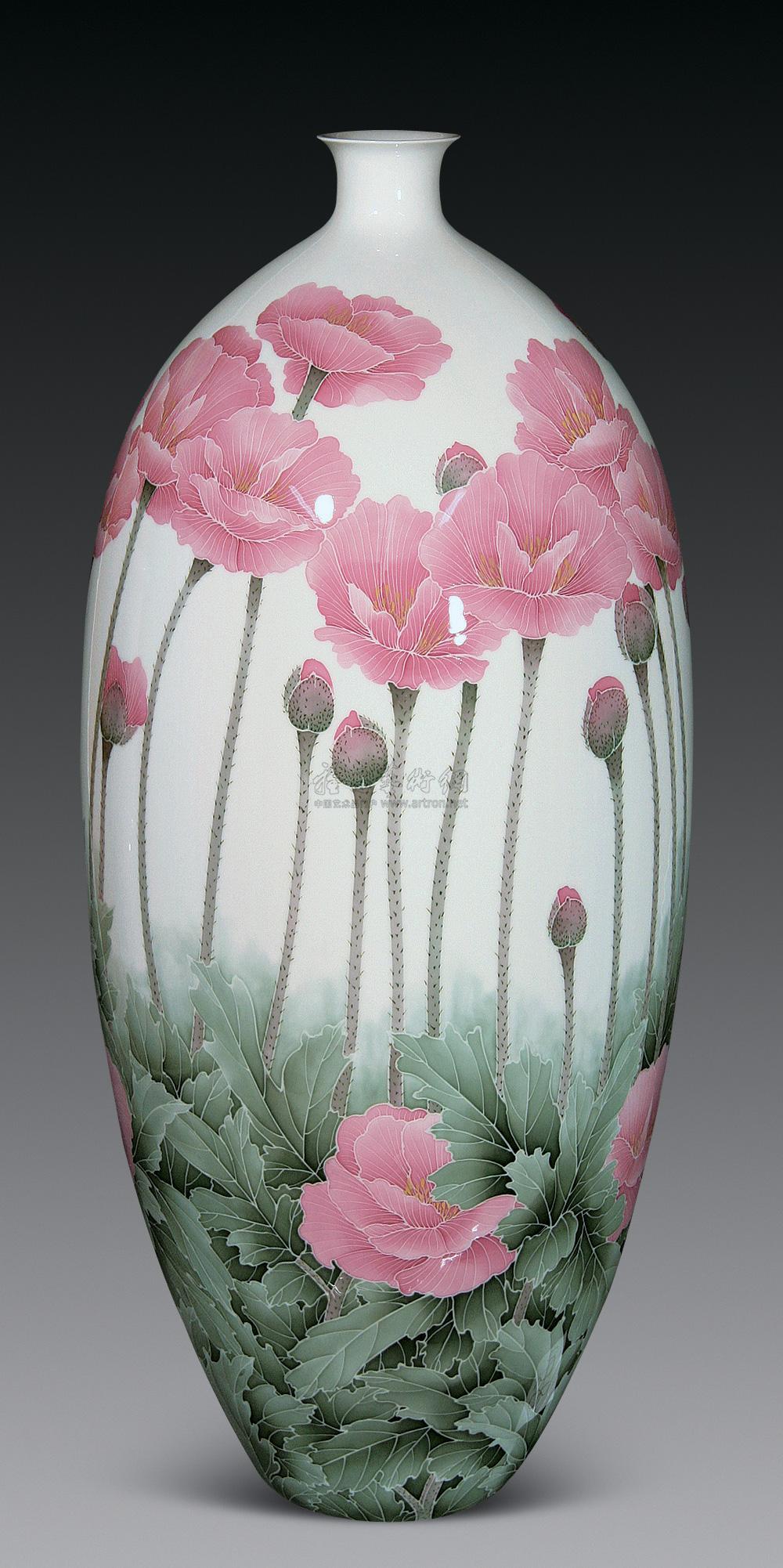 【2009年 "虞美人"花瓶】拍卖品_图片_价格_鉴赏_现当代及其它瓷器