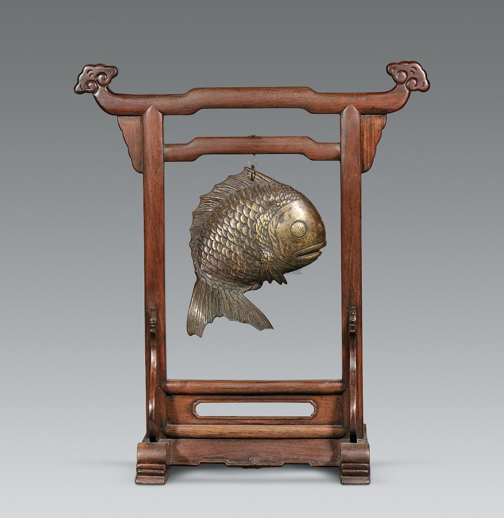 3140 清 铜鱼挂件