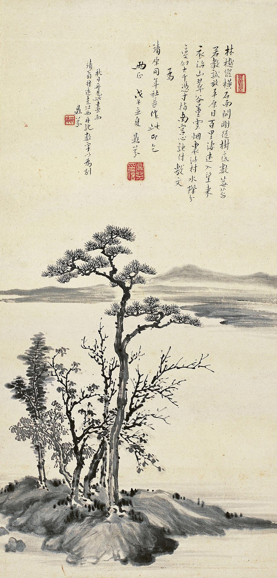 【树色平远图】拍卖品_图片_价格_鉴赏_绘画_雅昌艺术品拍卖网